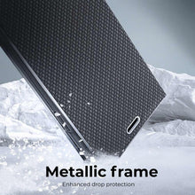 Заредете изображение във визуализатора на галерията – Forcell Luna carbon калъф тип книга -xiaomi redmi note 11 5g / note 11t 5g / poco m4 pro 5g black - TopMag
