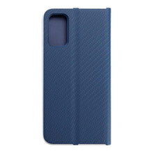 Заредете изображение във визуализатора на галерията – Forcell Luna carbon калъф тип книга -  xiaomi redmi note 11 5g / note 11t 5g / poco m4 pro 5g blue - TopMag
