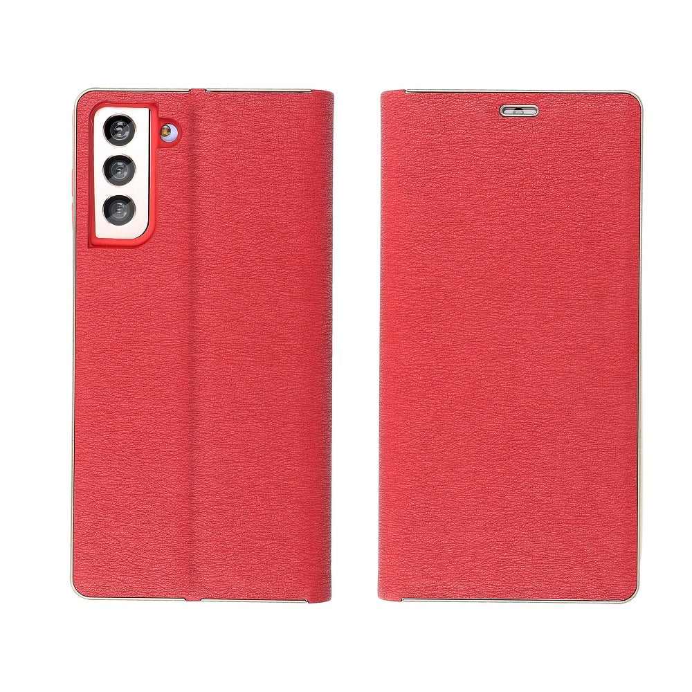 Forcell Luna Gold калъф тип книга -  xiaomi redmi note 11 5g / note 11t 5g / poco m4 pro 5g red - TopMag