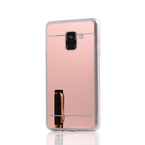 Forcell mirror гръб за samsung galaxy a8 2018 розов - TopMag
