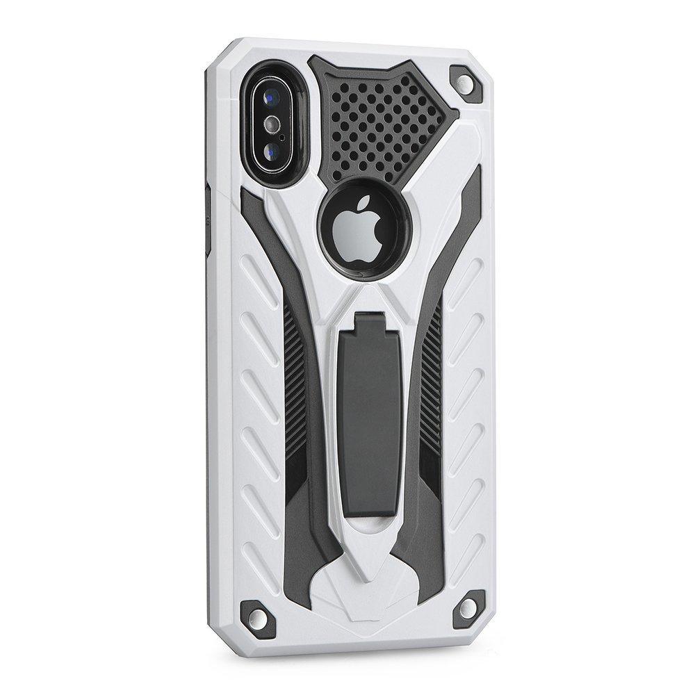 Forcell phantom гръб със стойка за iPhone 5 / 5s / se сребърен - TopMag
