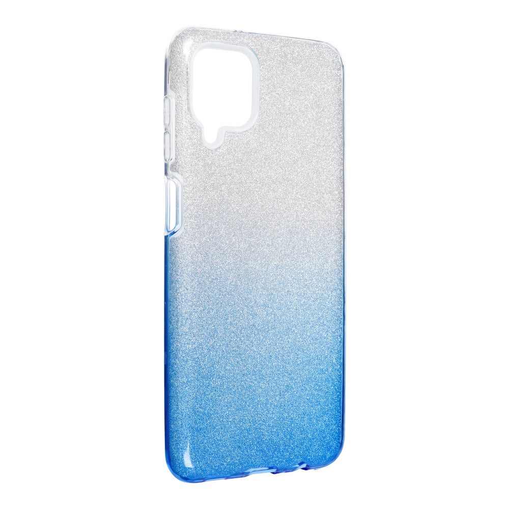 Forcell shining гръб за samsung galaxy a12 clear/blue - TopMag