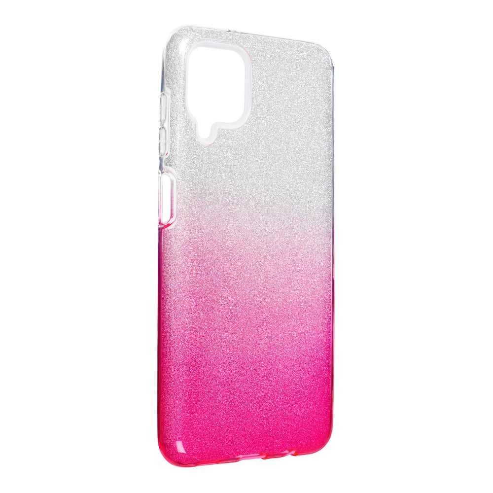 Forcell shining гръб за samsung galaxy a12 clear/pink - TopMag