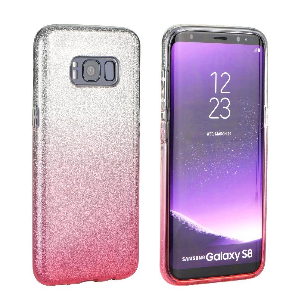 Forcell shining гръб за samsung galaxy s21 clear/pink - TopMag