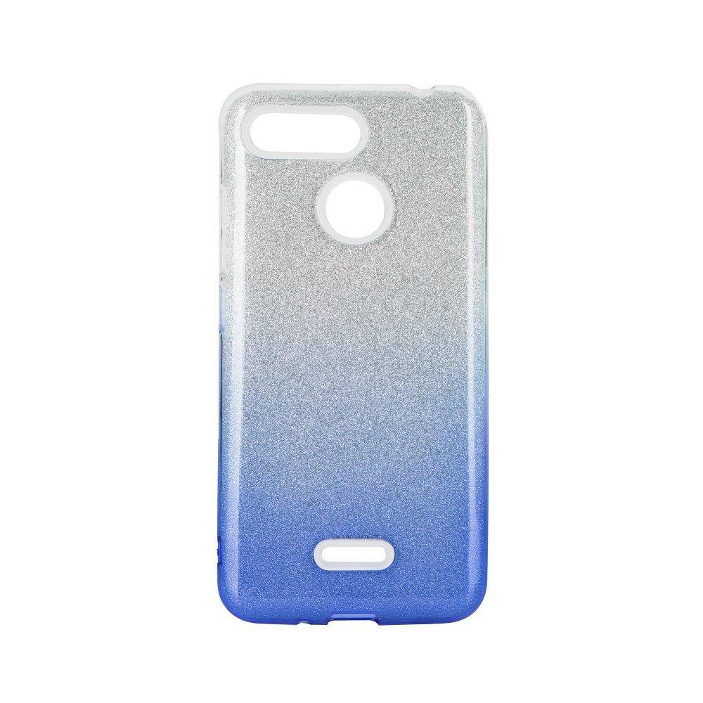 Forcell shining гръб за xiaomi redmi note 9 clear/blue - TopMag
