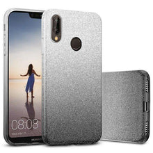 Заредете изображение във визуализатора на галерията – Forcell Shining силиконов гръб - huawei p20 lite сребърен-черен - TopMag
