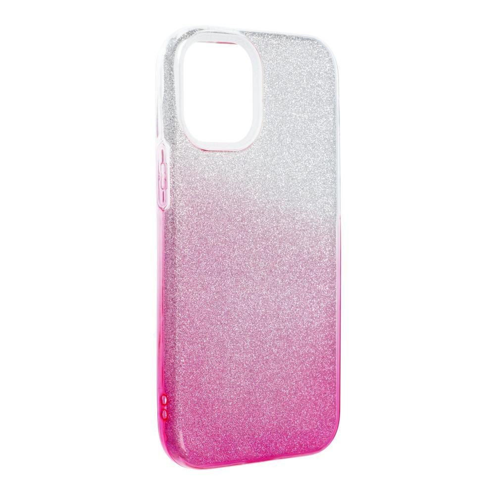 Forcell Shining силиконов гръб - iphone 13 mini clear/pink - TopMag
