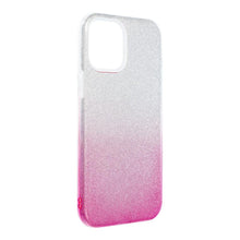 Заредете изображение във визуализатора на галерията – Forcell Shining силиконов гръб - iphone 13 pro max clear/pink - TopMag
