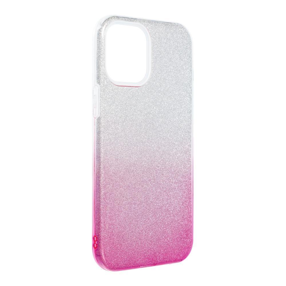 Forcell Shining силиконов гръб - iphone 13 pro max clear/pink - TopMag