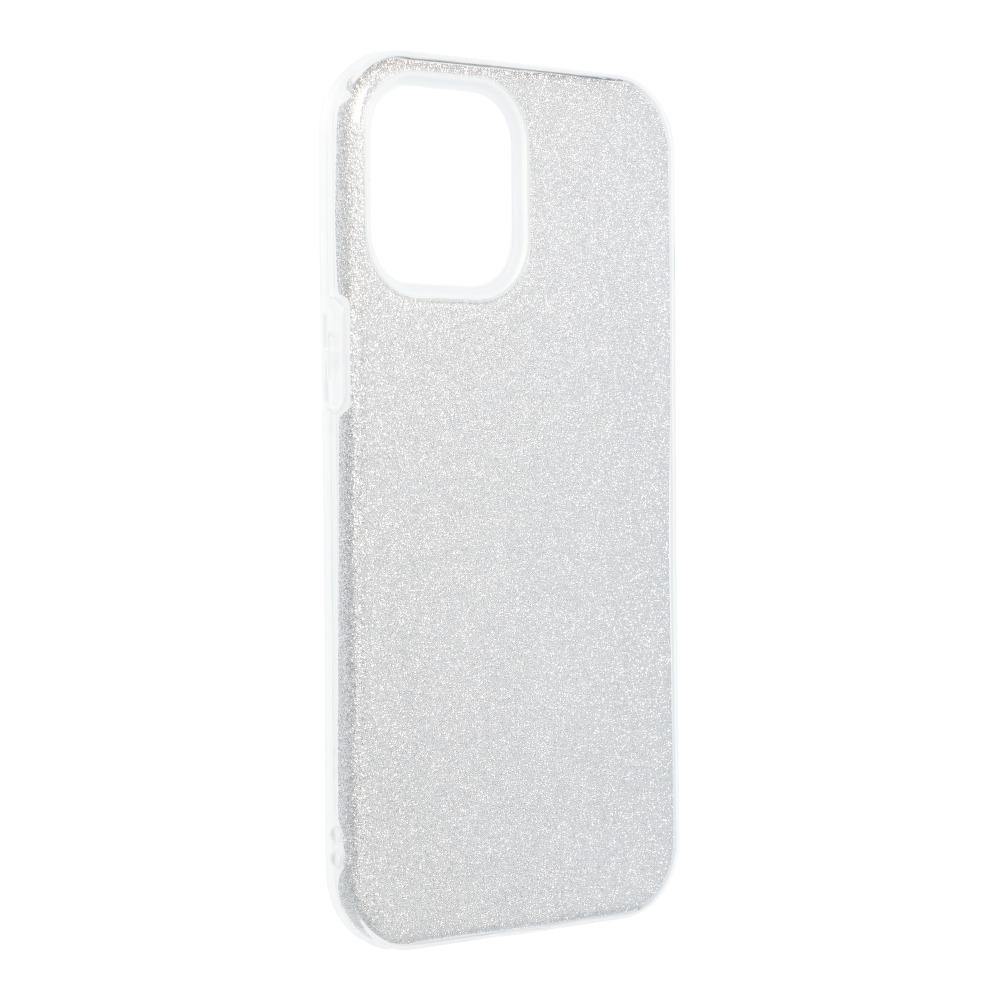 Forcell Shining силиконов гръб - iphone 13 pro max silver - TopMag