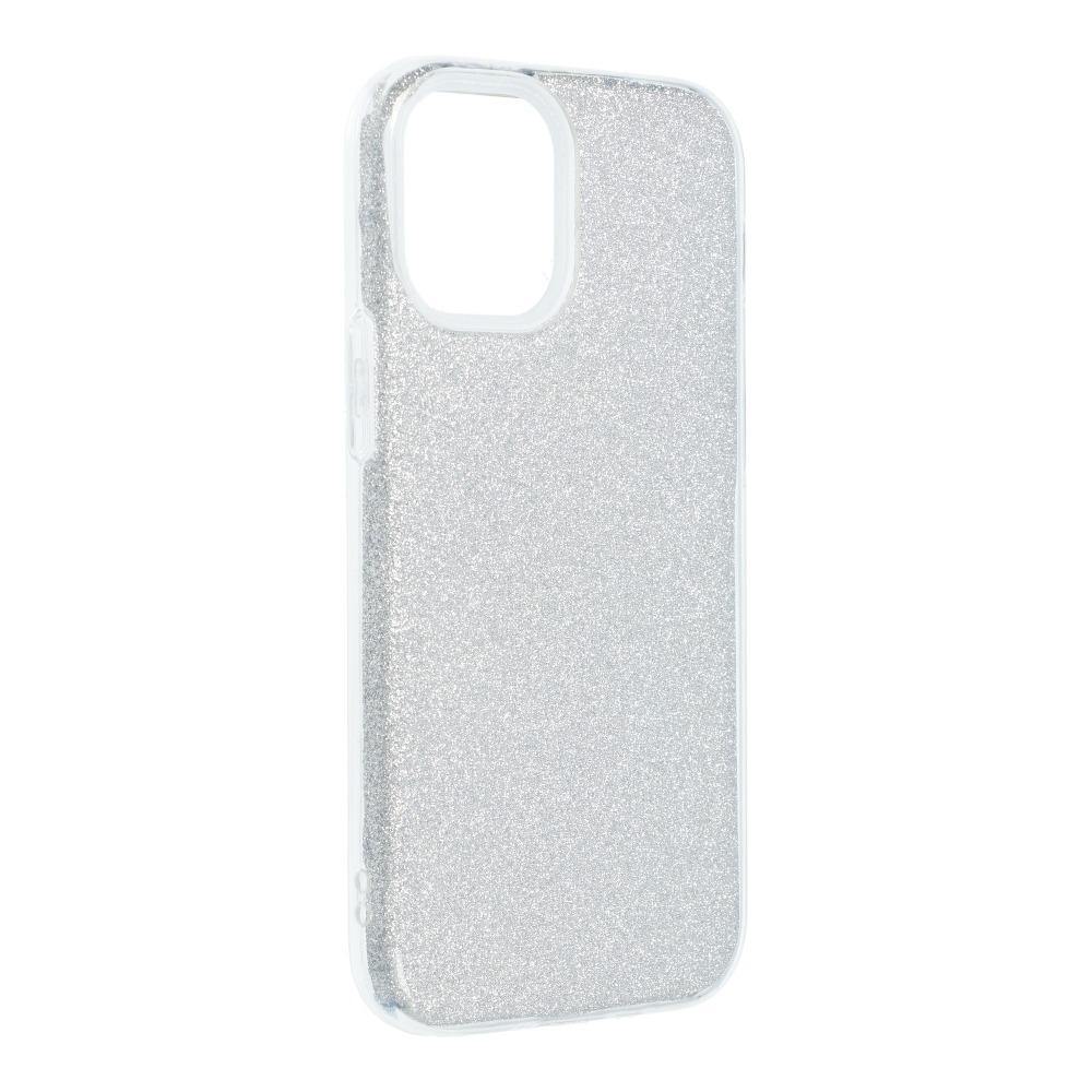 Forcell Shining силиконов гръб - iphone 13 pro silver - TopMag