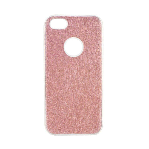 Forcell Shining силиконов гръб - iPhone 5/5s/se сребърен-розов - TopMag