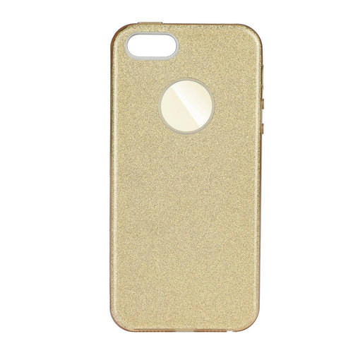 Forcell Shining силиконов гръб - iPhone 5/5s/se златен - TopMag