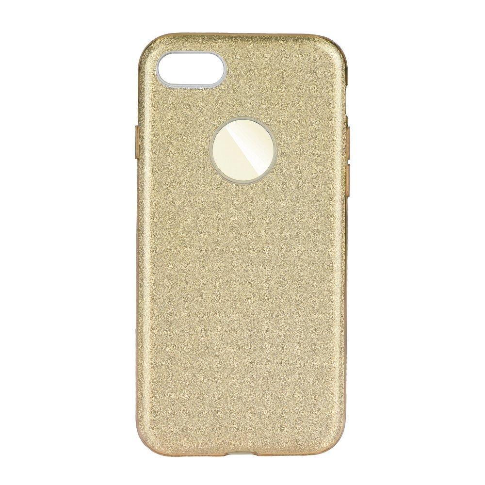 Forcell Shining силиконов гръб - iPhone 7 / 8 / SE 2020 златен - TopMag