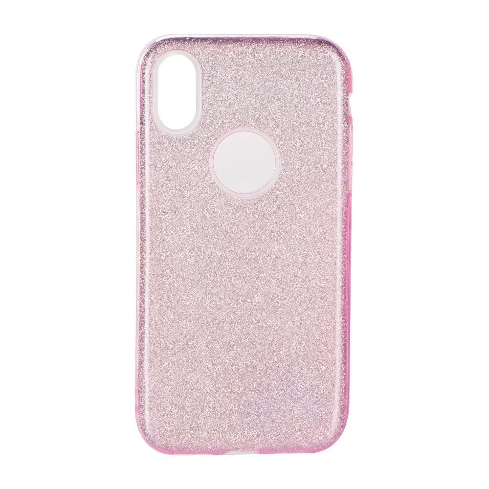 Forcell Shining силиконов гръб - iPhone x / xs розов - TopMag