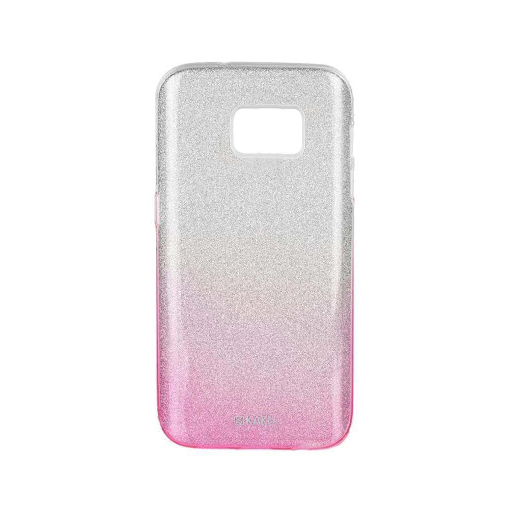 Forcell Shining силиконов гръб - Samsung galaxy s7 сребърен-розов - TopMag