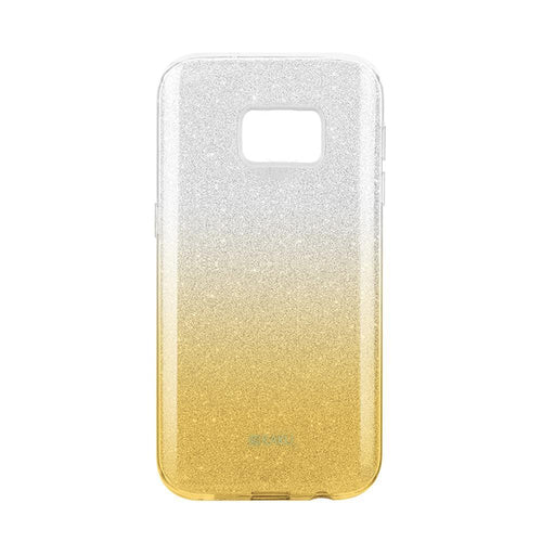 Forcell Shining силиконов гръб - Samsung galaxy s7 сребърен-златен - TopMag