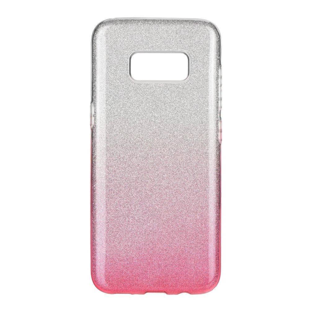 Forcell Shining силиконов гръб - samsung galaxy s8 plus сребърен-розов - TopMag