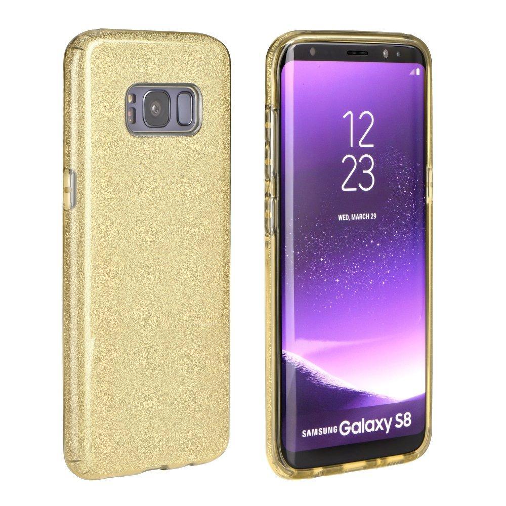Forcell Shining силиконов гръб - sony xperia xa1 златен - TopMag