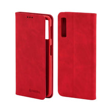 Заредете изображение във визуализатора на галерията – Forcell silk калъф тип книга за samsung a7 2018 червен - TopMag
