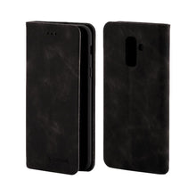 Заредете изображение във визуализатора на галерията – Forcell silk калъф тип книга за samsung galaxy a6 plus 2018 черен - TopMag
