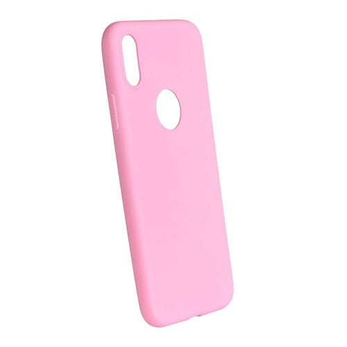 Forcell Soft цветен силиконов гръб - iPhone x / xs розов - TopMag