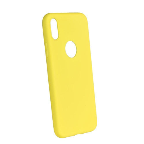 Forcell Soft цветен силиконов гръб - iPhone x / xs жълт - TopMag