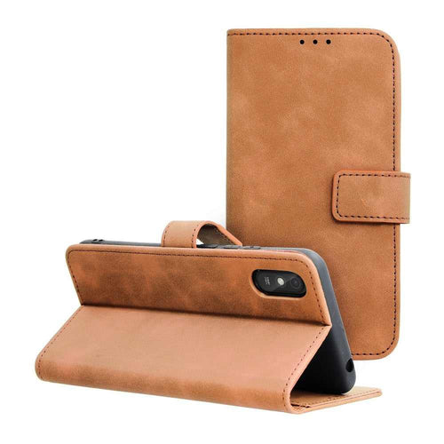 Forcell tender калъф тип книга за xiaomi redmi 9at / redmi 9a brown - TopMag