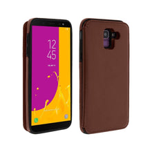 Заредете изображение във визуализатора на галерията – Forcell wallet гръб - samsung galaxy j6 2018 кафяв - TopMag

