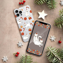 Заредете изображение във визуализатора на галерията – Forcell winter 21 / 22 гръб за iphone 12 / 12 pro christmas cat + ТЕМА ЗА ТЕЛЕФОНА - TopMag
