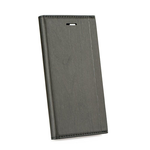 Forcell wood калъф тип книга - iPhone 5/5s/5se черен - TopMag