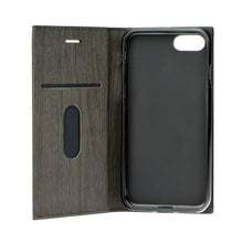 Заредете изображение във визуализатора на галерията – Forcell wood калъф тип книга - iPhone 5/5s/5se черен - TopMag
