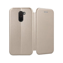 Заредете изображение във визуализатора на галерията – Калъф тип книга forcell elegance - pocophone  f1 златен - само за 14.99 лв
