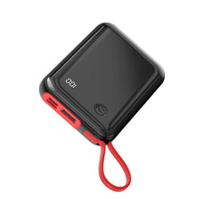 Заредете изображение във визуализатора на галерията – Baseus Power Bank 10000mAh Mini S - USB + Type C - 3A 15W with Type C cable (PPXF-A01) black
