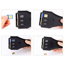 Заредете изображение във визуализатора на галерията – Micro Sim/Nano Sim Card Cutter 3 in 1
