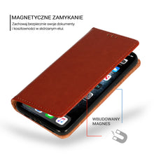 Заредете изображение във визуализатора на галерията – Book Special Case for IPHONE 13 PRO MAX BROWN (leather)
