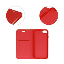 Заредете изображение във визуализатора на галерията – Vennus Book Case with frame for Iphone 13 Pro red

