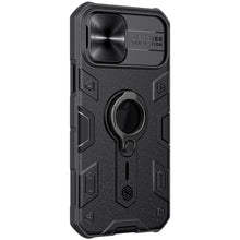 Заредете изображение във визуализатора на галерията – Nillkin CamShield Armor Metal TPU+PC for Iphone 12/12 Pro black (with logo hole)
