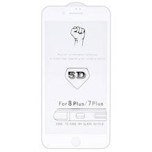 Заредете изображение във визуализатора на галерията – Tempered Glass Full Glue 5D for IPHONE 7 PLUS/8 PLUS (5,5") WHITE
