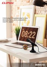 Заредете изображение във визуализатора на галерията – Cliptec Desktop Microphone BMM610 black
