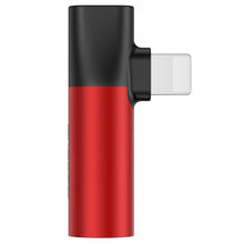 Заредете изображение във визуализатора на галерията – Baseus Adapter L41 - Type C male to Type C + jack 3,5mm female - (CATL41-91) black-red
