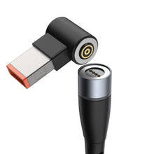 Заредете изображение във визуализатора на галерията – Baseus Zinc Magnetic cable - Type C to DC Lenovo square - 100W 2 metres (CATXC-U01) black
