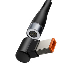 Заредете изображение във визуализатора на галерията – Baseus Zinc Magnetic cable - Type C to DC Lenovo square - 100W 2 metres (CATXC-U01) black
