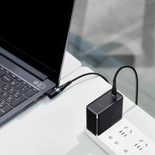 Заредете изображение във визуализатора на галерията – Baseus Zinc Magnetic cable - Type C to DC Lenovo square - 100W 2 metres (CATXC-U01) black

