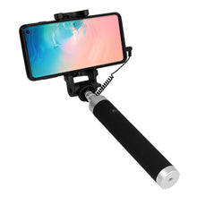 Заредете изображение във визуализатора на галерията – Vennus Selfie Stick - with trigger in the holder and cable - black
