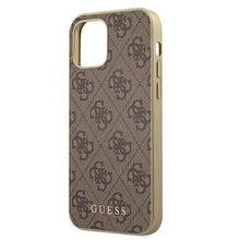 Заредете изображение във визуализатора на галерията – Original Case GUESS 4G Collection Hardcase GUHCP12LG4GB for Iphone 12 Pro Max Brown
