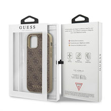 Заредете изображение във визуализатора на галерията – Original Case GUESS 4G Collection Hardcase GUHCP12LG4GB for Iphone 12 Pro Max Brown
