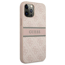 Заредете изображение във визуализатора на галерията – Original Case GUESS 4G Stripe GUHCP12M4GDPI for Iphone 12/12 Pro Pink
