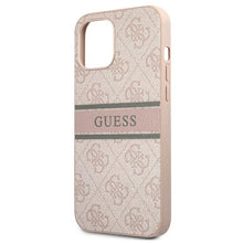 Заредете изображение във визуализатора на галерията – Original Case GUESS 4G Stripe GUHCP12M4GDPI for Iphone 12/12 Pro Pink
