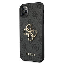 Заредете изображение във визуализатора на галерията – Original Case GUESS 4G Big Metal Logo GUHCN584GMGGR for Iphone 11 Pro grey
